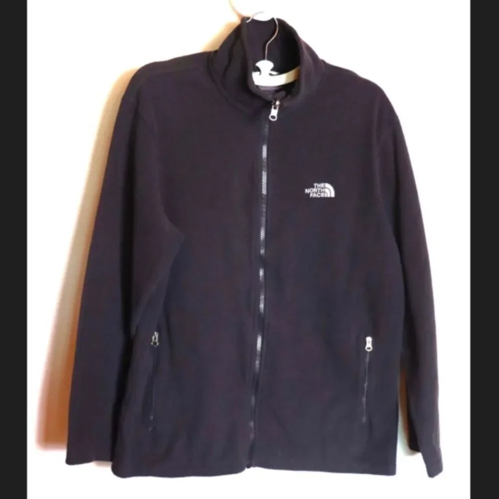 The North Face Men’s Medium Black Fleece Jacket Full Zip Lightweight